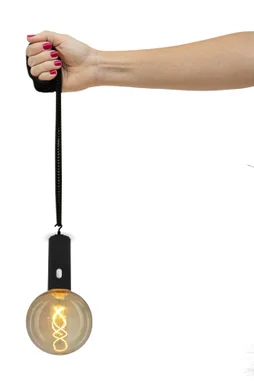 Ampoule decorative rechargeable Negra 400 Lumen noir NEWGARDEN