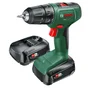 Perceuse visseuse sans fil BOSCH, 18 V 2 Ah, 2 batteries 06039D8005