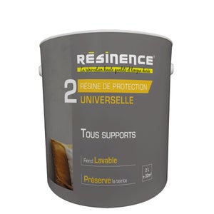 Resine de protection mur, sol et carrelage, incolore mat, 2 l l