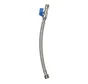 Robinet d'arrêt droit mâle / femelle 12 x 17 mm + flexible 30 cm
