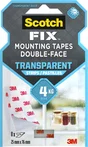 Bande adhésif double face intérieur X8 SCOTCH®, transparent, 25 mm x 75 mm