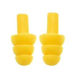 Lot de 20 bouchons d'oreille réutilisables 32573, jaune