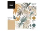 Papier peint intissé, Wild palms, jaune