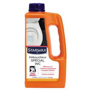 Déboucheur avec javel wc et canalisation STARWAX 1l