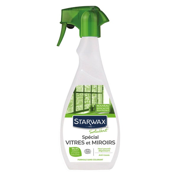 Nettoyant special vitres/miroirs starwax soluvert ecodetergent 0l5