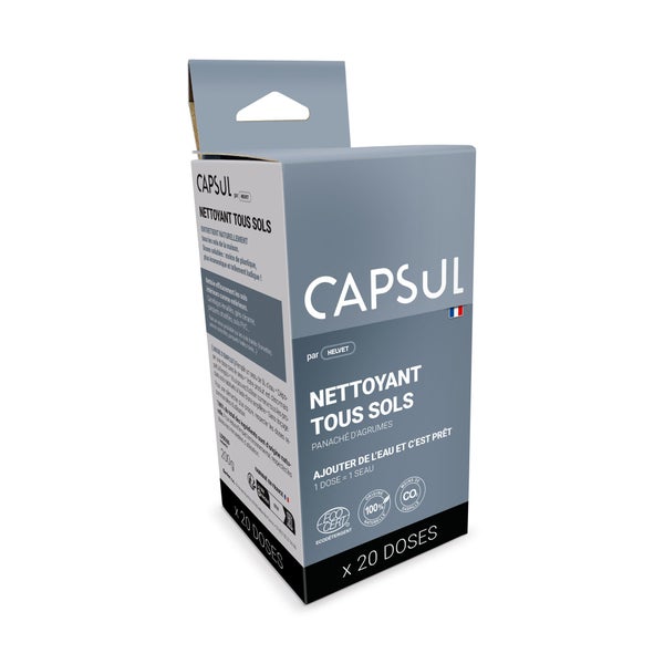 Nettoyant sols helvet capsul ecodetergent recharge 20 doses