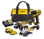 Set de 3 outils sans fil DEWALT Dck373mdr-qw, 18 V 4 Ah, 2 batteries BRUSHLESS DUAL RUN