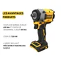 Boulonneuse clé à choc sans fil DCF922NT-XJ, DEWALT, 18 V (sans batterie)
