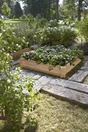 Carré potager naturel L.100 x l.100 x H.28 cm