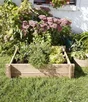 Carré potager naturel L.80 x l.80 x H.21 cm