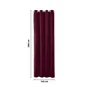 Rideau clarks geisha 1 140 x 280 cm  aubergine