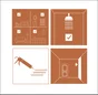 Dalle murale PVC sans bois gris structuré ARTENS, L.70 x l.40 cm, Ep.4.2 mm