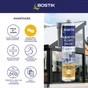 Colle joint int/ext polyuretane bostik flexpro pu811 anthracite 300ml