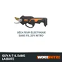 Sécateur sur batterie WORX WG330E.9, sans batterie, L.25 cm, 20 V