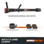 Souffleur sur batterie WORX Wg572e 80 V