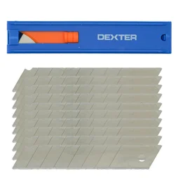 Lot de 10 lames de cutter 18 mm DEXTER