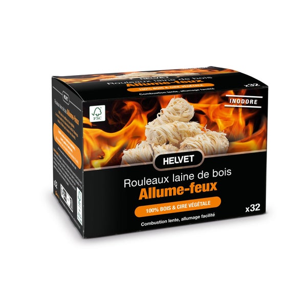 Boite de 32 rouleau allume feu HELVET