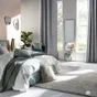 Rideau occultant thermique velours chenille, Auriane gris l.140 x H.280 cm,