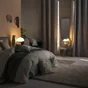 Rideau occultant thermique velours chenille, Auriane gris l.140 x H.280 cm,