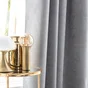 Rideau occultant thermique velours chenille, Auriane gris l.140 x H.280 cm,