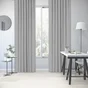 Rideau occultant aspect velours, Annalise gris l.140 x H.280 cm