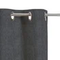 Rideau occultant thermique velours chenille, Auriane anthracite l.140 x H.280cm,