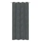 Rideau occultant thermique velours chenille, Auriane anthracite l.140 x H.280cm,