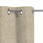 Rideau occultant thermique velours chenille, Auriane beige l.140 x H.280 cm