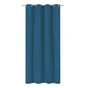 Rideau occultant aspect velours, Annalise bleu l.140 x H.280 cm