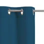 Rideau occultant aspect velours, Annalise bleu l.140 x H.280 cm