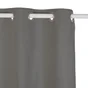 Rideau occultant aspect lin, Aleyna gris anthracite l.140 x H.280 cm