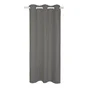 Rideau occultant aspect lin, Aleyna gris anthracite l.140 x H.280 cm