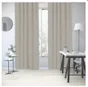 Rideau occultant aspect velours, Annalise beige l.140 x H.280 cm