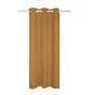 Rideau occultant aspect lin, Aleyna jaune moutarde l.140 x H.280 cm
