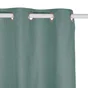 Rideau occultant aspect lin, Aleyna vert  l.140 x H.280 cm