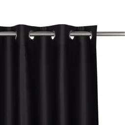 Rideau obscurcissant, Alycia noir l.140 x H.280 cm INSPIRE