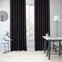 Rideau obscurcissant, Alycia noir l.140 x H.280 cm INSPIRE
