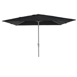 Parasol droit carré, NATERIAL Aura, L.285 x l.285 cm,  gris