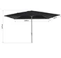 Parasol droit carré, NATERIAL Aura, L.285 x l.285 cm,  gris