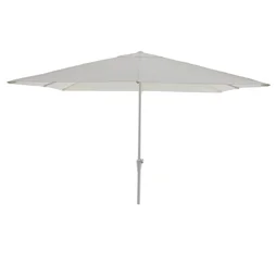 Parasol droit carré, NATERIAL Aura, L.285 x l.285 cm, blanc