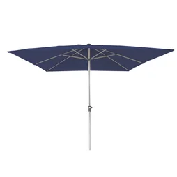 Parasol droit carré, NATERIAL Aura, L.285 x l.285 cm, bleu