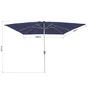 Parasol droit carré, NATERIAL Aura, L.285 x l.285 cm, bleu