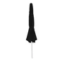 Parasol droit octogonal, NATERIAL Aura, L.394 x l.285 cm, gris