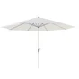 Parasol droit octogonal, NATERIAL Aura , L.394 x l.285 cm, blanc