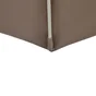 Parasol droit octogonal, NATERIAL Aura, L.394 x l.394 cm, taupe
