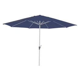 Parasol droit octogonal, NATERIAL Aura, L.394 x l.394 cm, bleu