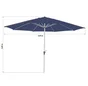 Parasol droit octogonal, NATERIAL Aura, L.394 x l.394 cm, bleu