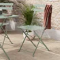 Chaise de jardin NATERIAL Flora en acier vert