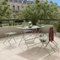 Chaise de jardin NATERIAL Flora en acier vert