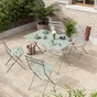 Chaise de jardin NATERIAL Flora en acier vert